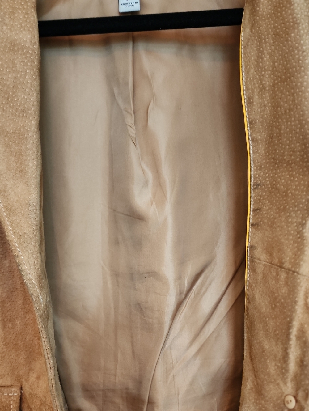 VTG Wilsons Leather Women’s Suede Blazer Jacket - Beige/Tan - Picture 6 of 9
